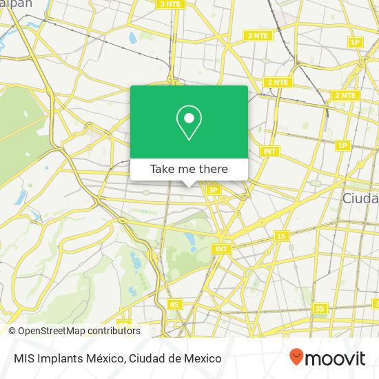 Mapa de MIS Implants México