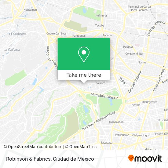 Robinson & Fabrics map