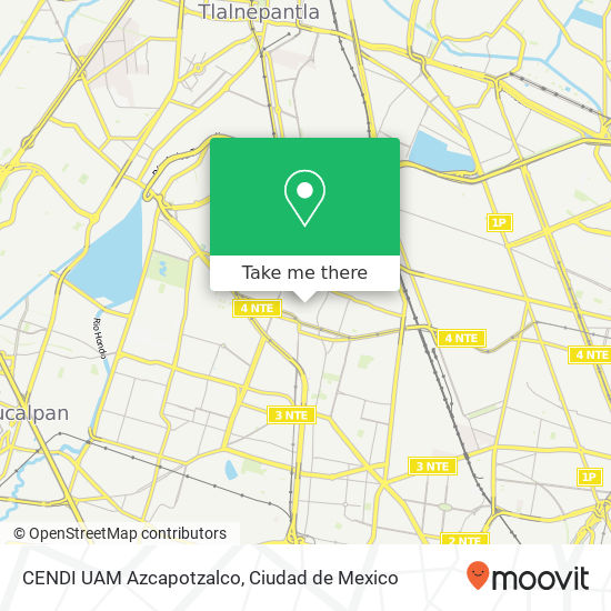 Mapa de CENDI UAM Azcapotzalco