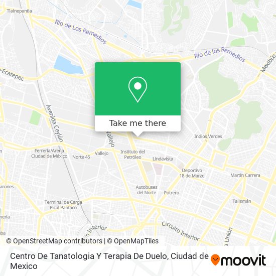 Centro De Tanatologia Y Terapia De Duelo map
