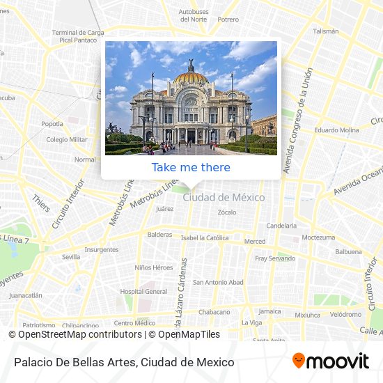 Palacio De Bellas Artes map