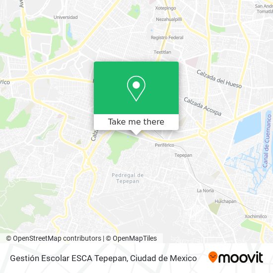 Mapa de Gestión Escolar ESCA Tepepan
