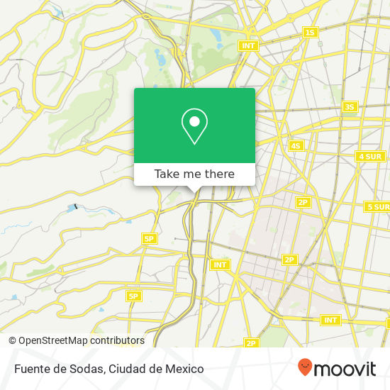 Fuente de Sodas map