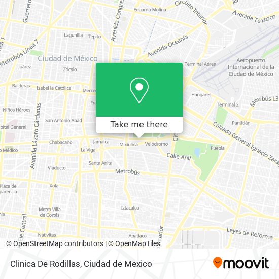 Clinica De Rodillas map