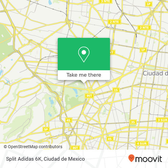 Mapa de Split Adidas 6K