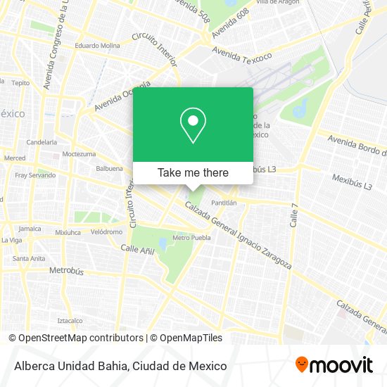 Alberca Unidad Bahia map