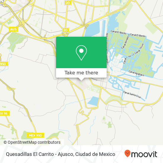 Quesadillas El Carrito - Ajusco map