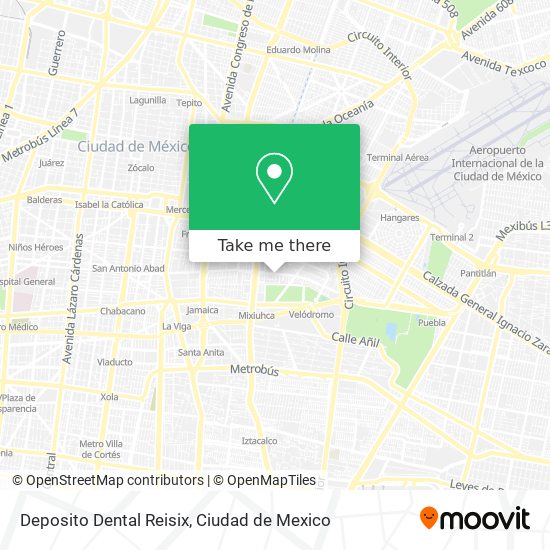 Deposito Dental Reisix map