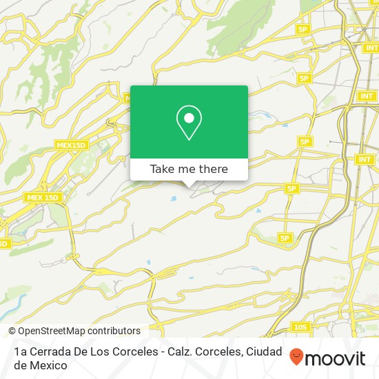 1a Cerrada De Los Corceles - Calz. Corceles map