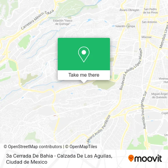 3a Cerrada De Bahia - Calzada De Las Aguilas map