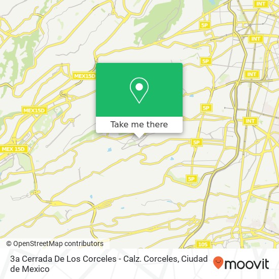 3a Cerrada De Los Corceles - Calz. Corceles map