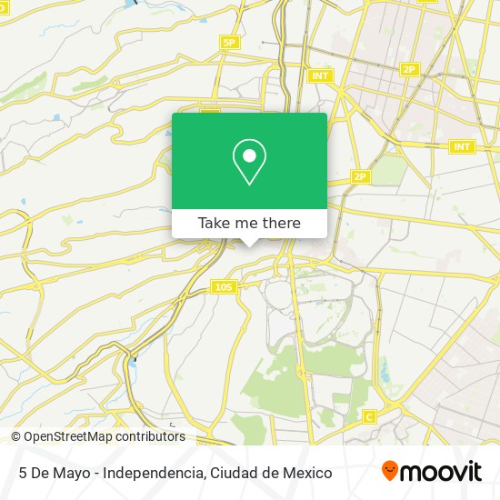 5 De Mayo - Independencia map