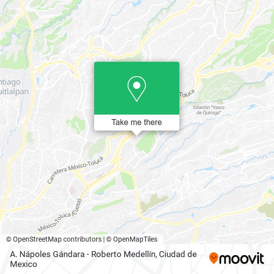 A. Nápoles Gándara - Roberto Medellín map