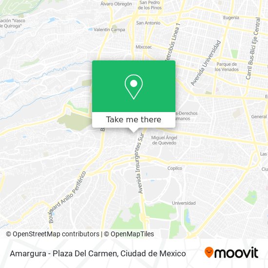 Amargura - Plaza Del Carmen map