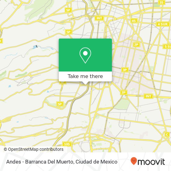 Andes - Barranca Del Muerto map