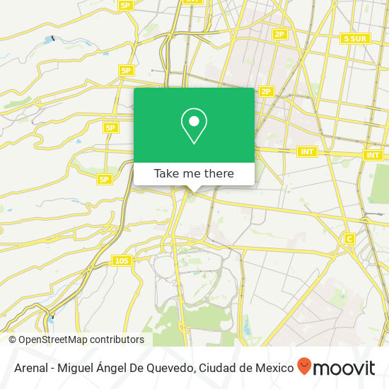 Arenal - Miguel Ángel De Quevedo map