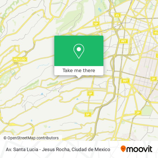 Av. Santa Lucia - Jesus Rocha map