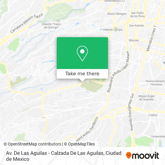 Av. De Las Aguilas - Calzada De Las Aguilas map