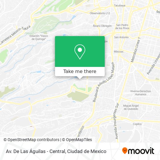 Av. De Las Águilas - Central map