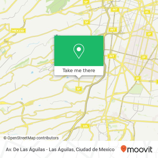 Av. De Las Águilas - Las Águilas map