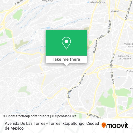 Avenida De Las Torres - Torres Ixtapaltongo map