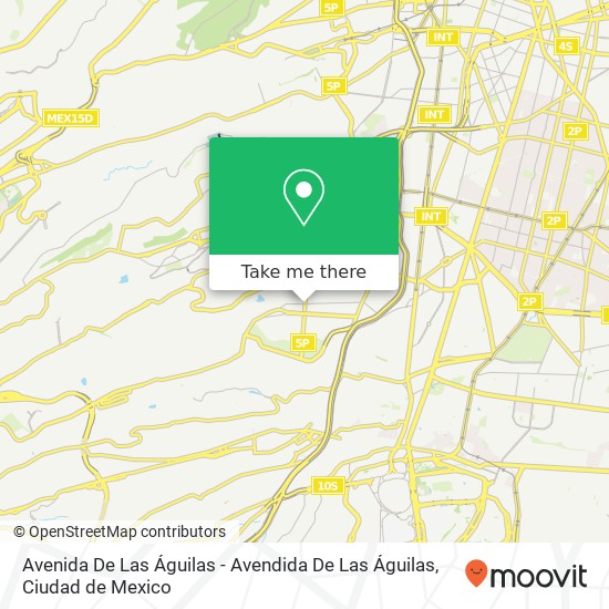 Avenida De Las Águilas - Avendida De Las Águilas map