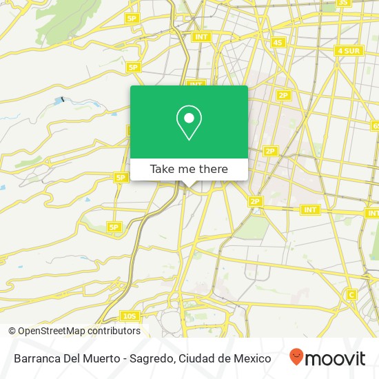 Barranca Del Muerto - Sagredo map