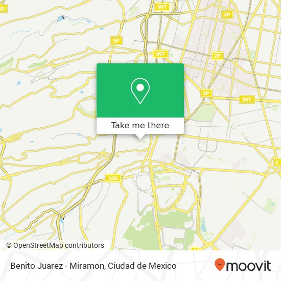 Benito Juarez - Miramon map