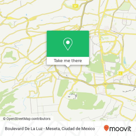 Boulevard De La Luz - Meseta map