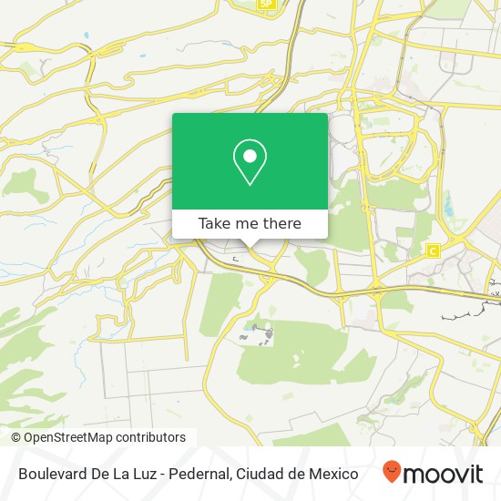 Boulevard De La Luz - Pedernal map