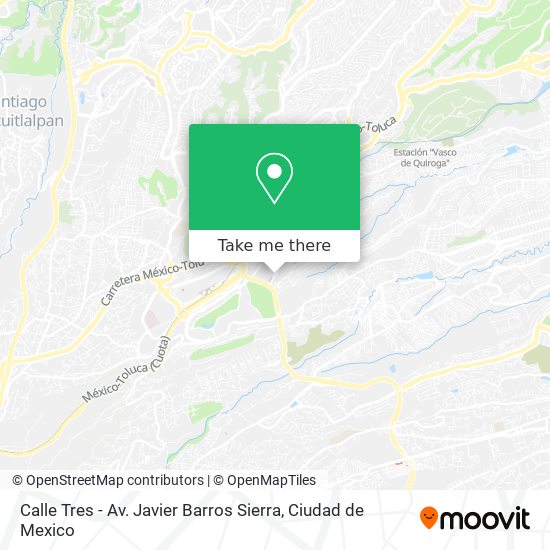 Mapa de Calle Tres - Av. Javier Barros Sierra