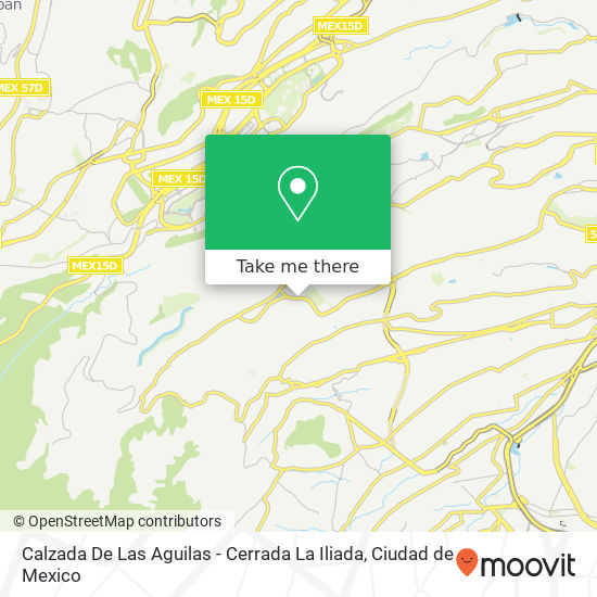 Calzada De Las Aguilas - Cerrada La Iliada map