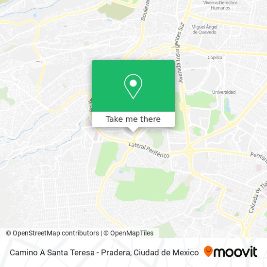 Camino A Santa Teresa - Pradera map