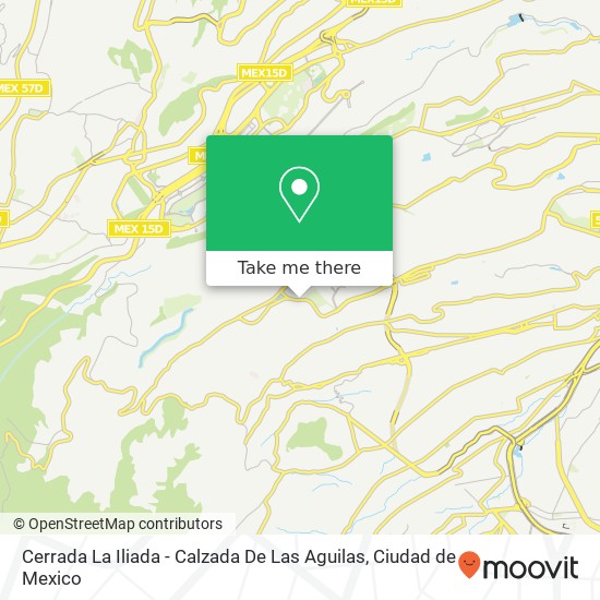 Cerrada La Iliada - Calzada De Las Aguilas map