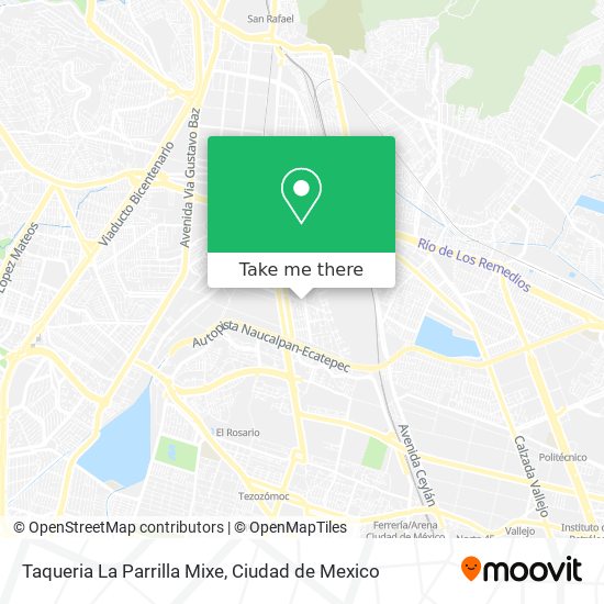 Mapa de Taqueria La Parrilla Mixe