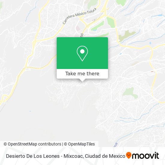 Desierto De Los Leones - Mixcoac map