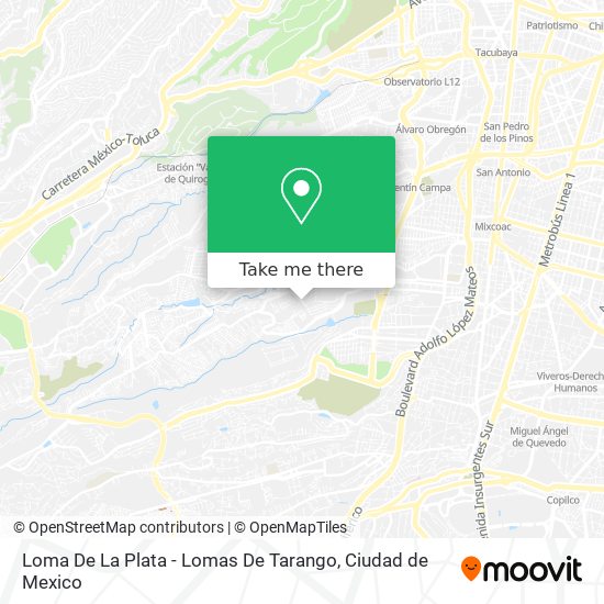 Mapa de Loma De La Plata - Lomas De Tarango