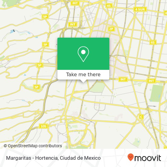 Margaritas - Hortencia map