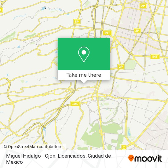 Miguel Hidalgo - Cjon. Licenciados map