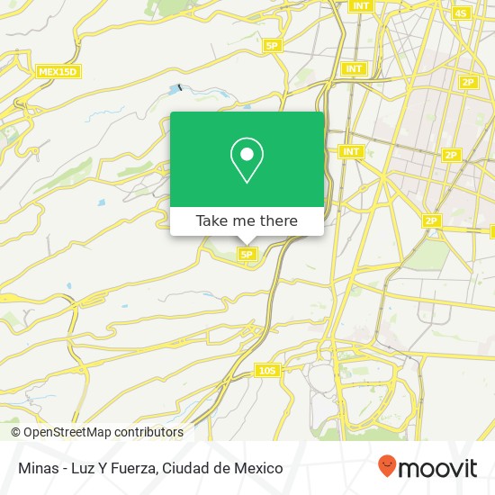 Minas - Luz Y Fuerza map