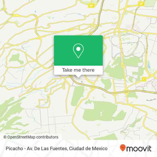 Picacho - Av. De Las Fuentes map