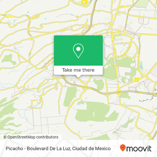Picacho - Boulevard De La Luz map