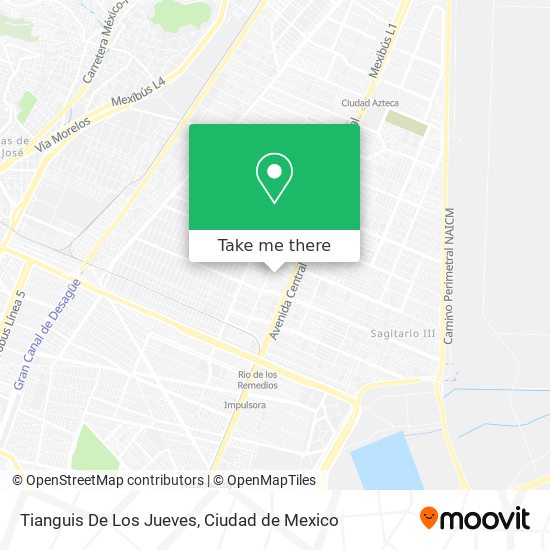 Tianguis De Los Jueves map