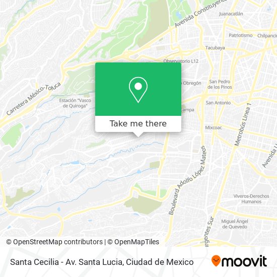 Santa Cecilia - Av. Santa Lucia map