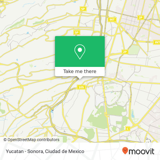 Yucatan - Sonora map
