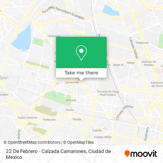 22 De Febrero - Calzada Camarones map
