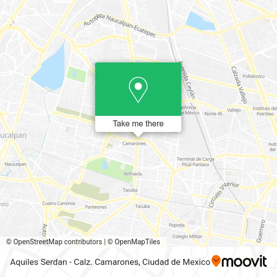 Aquiles Serdan - Calz. Camarones map