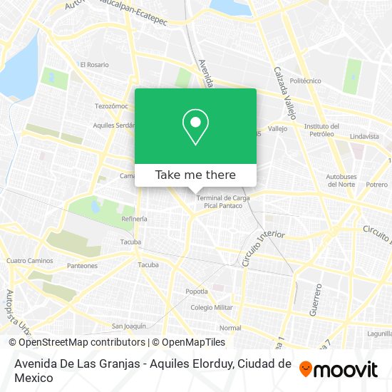 Avenida De Las Granjas - Aquiles Elorduy map