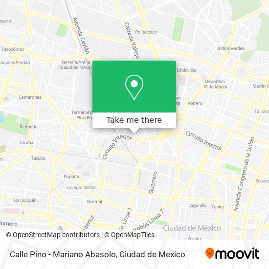 Calle Pino - Mariano Abasolo map