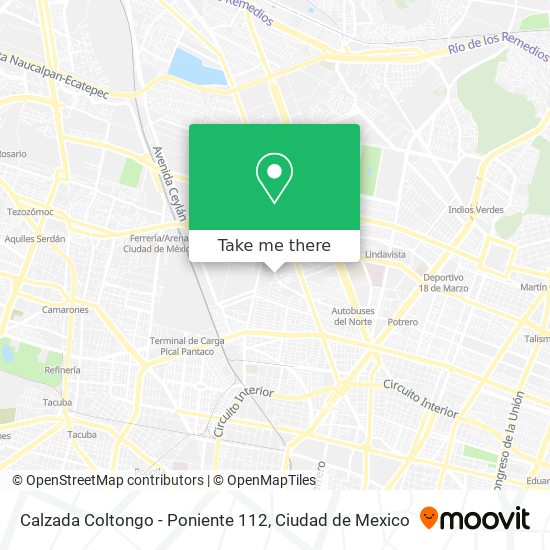 Calzada Coltongo - Poniente 112 map